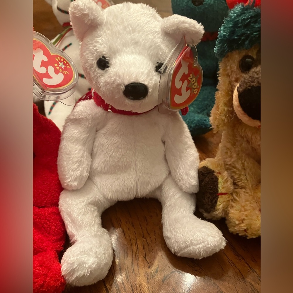 Lot of 7 Ty Christmas Beanie Babies bears. Pet free and smoke free home. - Picture 6 of 9